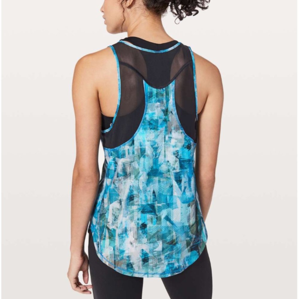 Lululemon Sculpt Tank II Sun Dazed Multi Blue 4